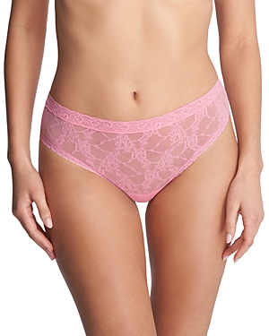 Shop Natori Bliss Allure One Size Lace Thong In Rosette