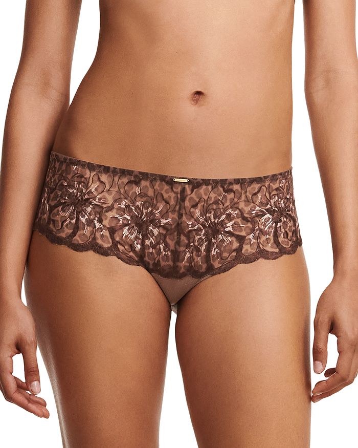 Shop Chantelle Fleur Hipster In Candlelight