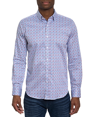 Shop Robert Graham Favre Cotton Tailored Fit Button Down Shirt In Multi