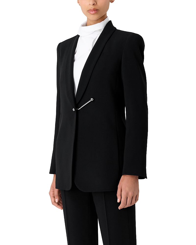 EMPORIO ARMANI BAR PIERCING SHAWL LAPEL BLAZER