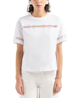 Emporio Armani Embroidered Logo Tape Tee
