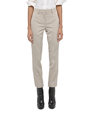 Helmut Lang Cropped Slim Zip-cuff Pants In Sand