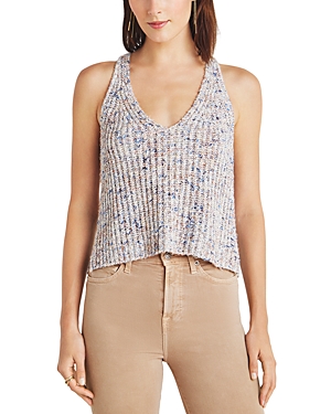 Splendid Dierdre Cotton Sweater Tank Top In Bluebell