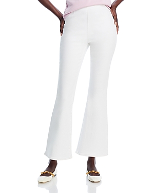 Veronica Beard Carson Off Duty High Rise Ankle Flare Jeans in White