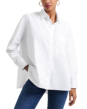 Shop French Connection Relaxed Shirt In Linen Whit