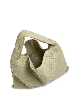 Large Hop Intrecciato Leather Shoulder Bag