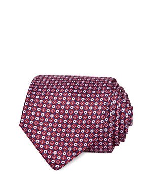 The Men's Store at Bloomingdale's Geometric Print Silk Classic Tie - 100% Exclusive