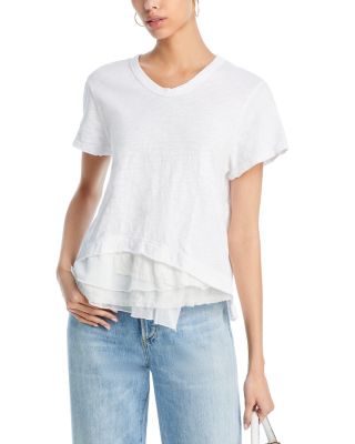 Wilt Boxy Mixed Media Hem Tee
