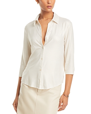 MAJESTIC SOFT TOUCH METALLIC SIDE SLIT SHIRT