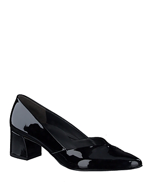 Shop Paul Green Women's Rendi Pointed Toe Slip On Pumps In Black Soft Patent