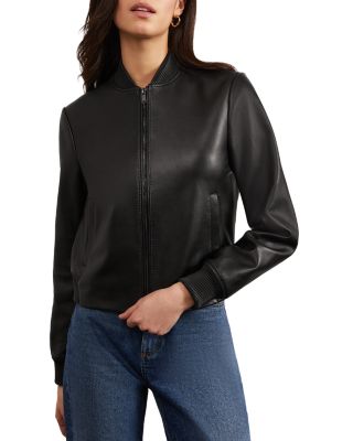 Hobbs London Limited Lindley Leather Bomber Jacket