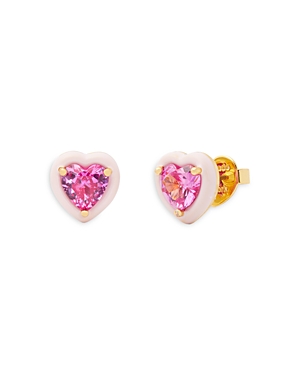 Shop Kate Spade New York Sweetheart Stud Earrings In Pink