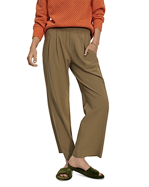 Varley Tacoma Pleated Straight Pants In Martini Olive