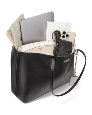 Suite Crossgrain Leather Work Tote