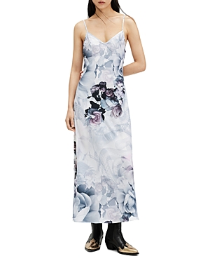 Shop Allsaints Bryony Valley Floral Print Maxi Dress In White