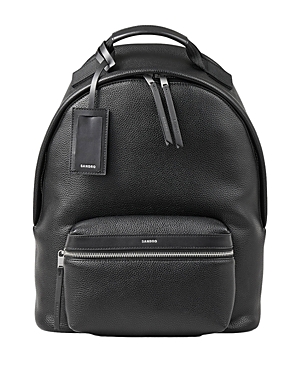 Shop Sandro Coated Canvas Backpack In Black