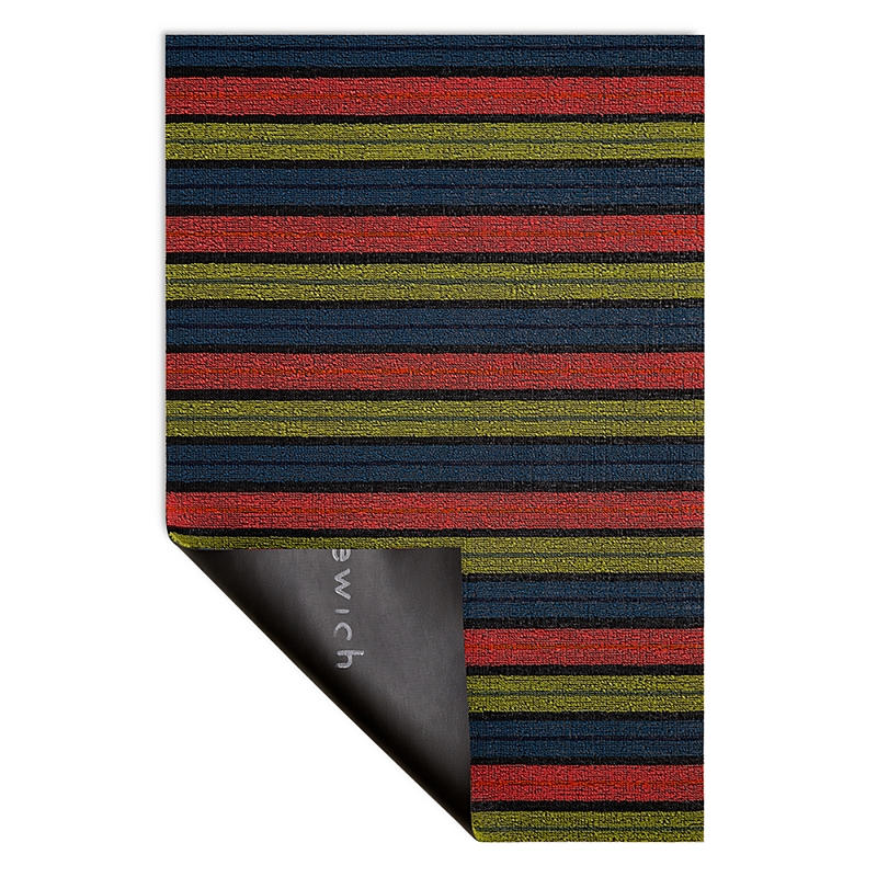 CHILEWICH RIBBON STRIPE SHAG UTILITY MAT, 24 X 36