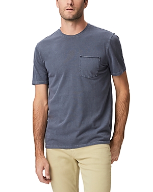 Paige Ramirez Raw Edge Pocket T-shirt In V Royal Ha