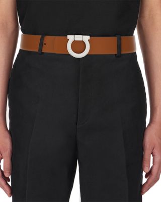 Men's Gancini Buckle Reversible Leather Belt