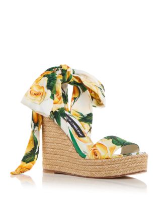 Dolce & Gabbana - Women's Lolita Platform Wedge Espadrille Sandals