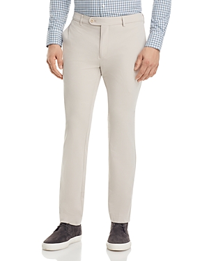 Shop Peter Millar Crown Crafted Surge Performance Tailored Fit Trousers In Oatmeal