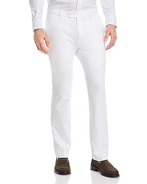 Shop Peter Millar Crown Crafted Surge Performance Tailored Fit Trousers In White