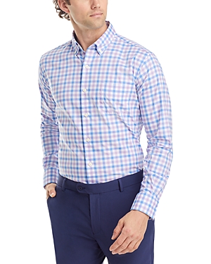 Shop Peter Millar Castine Crown Lite Stretch Long Sleeve Shirt In Wild Lilac