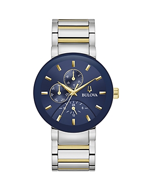 Shop Bulova Modern Futuro Watch, 40mm In Blue/two-tone