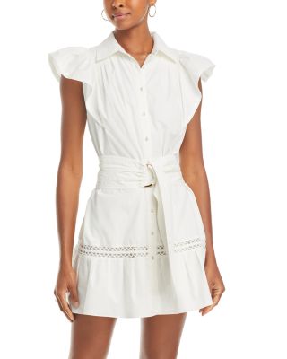 Belted white shirt on sale