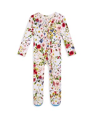 POSH PEANUT GIRLS' BARBARA RUFFLED ZIP FOOTIE - BABY