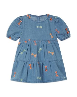 Stella McCartney - Girls' Cotton Denim Bows Dress - Baby