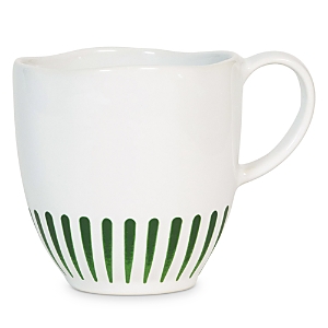 Juliska Sitio Stripe Mug In White Wash Basil
