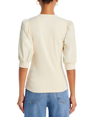 Coralee Mixed Media Top