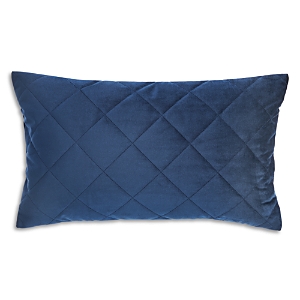 Shop Frette Quilted Velvet Boudoir Sham - 100% Exclusive In Blue