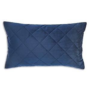 Frette Quilted Velvet Boudoir Sham - Exclusive In Blue