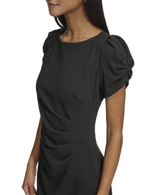 Ruched Sleeve Sheath Dress