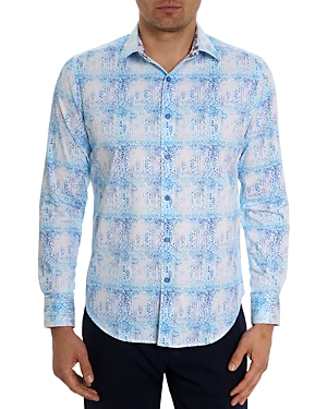 Robert Graham Dreamweaver Cotton Blend Classic Fit Button Down Shirt