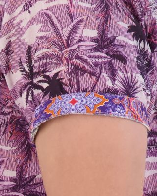 Makara Linen &amp; Cotton Classic Fit Button Down Camp Shirt