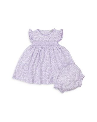 Kissy Kissy Baby Girls Smocked Dress Set - Blue Blooming Bows