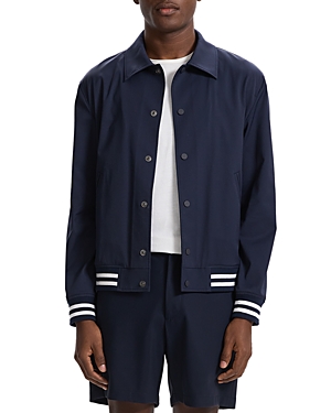 Shop Theory Varsity Jacket In Navy