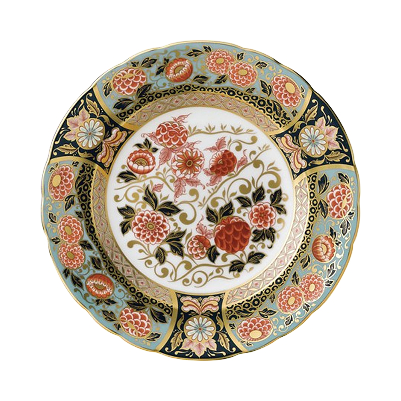 Royal Crown Derby Imari Accent Plate Riverside Park In Multi