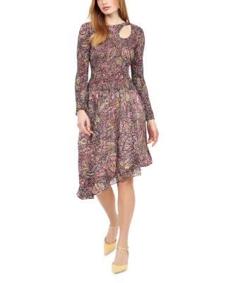 Joie Ludo Cut Out Smocked Asymmetrical Dress | Bloomingdale's