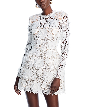 Bronx And Banco Maia Lace Mini Dress In White