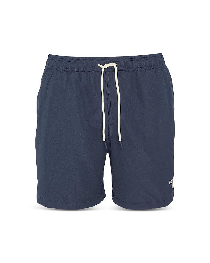 Shop Barbour Staple Logo 5 Swim Shorts In Navy