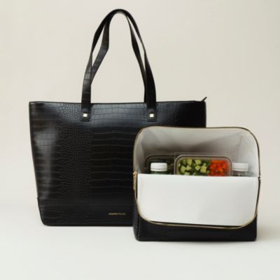 The Croc Embossed Faux Leather Tote