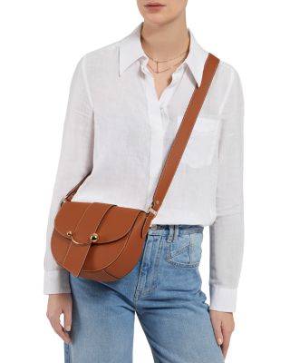 Crescent Leather Satchel