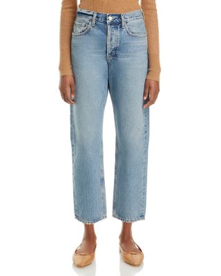AGOLDE Parker High Rise Cotton Easy Straight Jeans in Facade