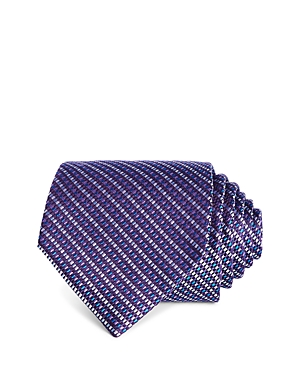 Shop The Men's Store At Bloomingdale's Woven Geo Classic Tie 100% Exclusive In Purple