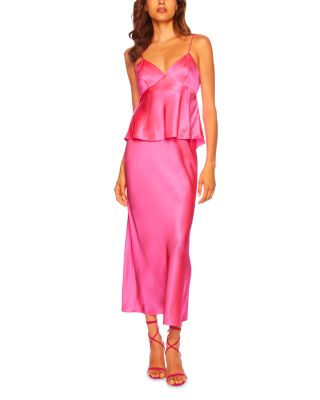 Susana Monaco - Silk Tie Back Top & Bias Skirt