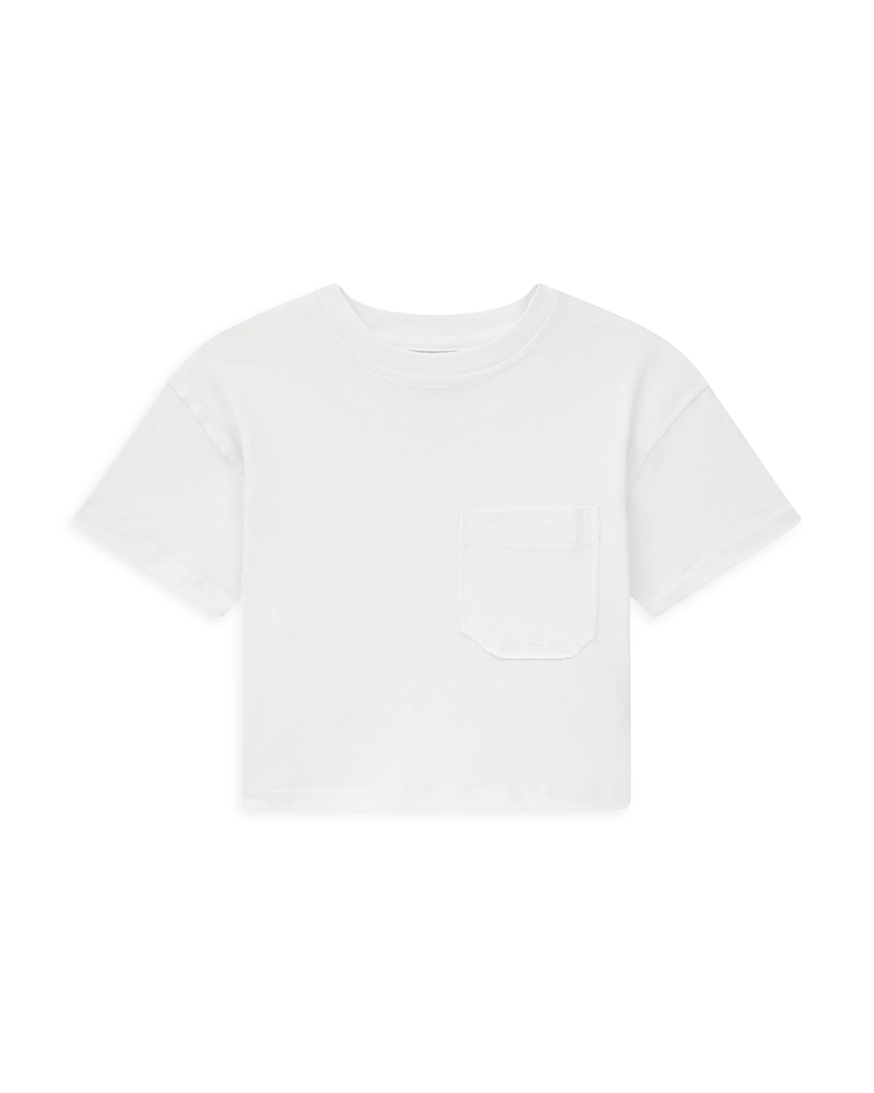 DL1961 Girls' Short Sleeve Pocket Tee - Big Kid
